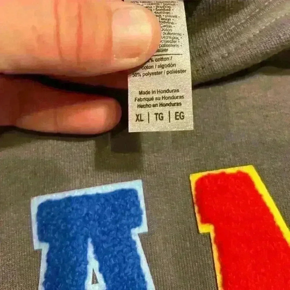 "GAME DAY" CHENILLE LETTERS CREWNECK SWEATSHIRT NWOT Size XL Casual Sporty - Picture 3 of 4